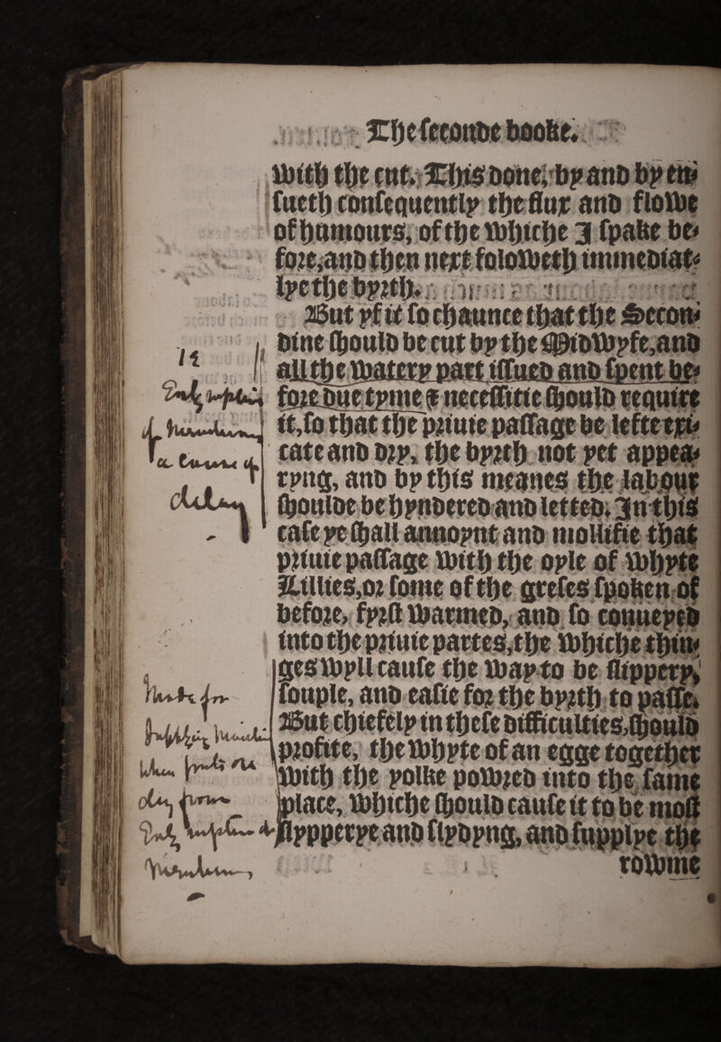 I m £ficfecoitbe boofte, jbttft tl)e ftir. Xfitsbonci bpanb b?ett< fuctlj confequentlp efje flujc anb flotbc I'- u*^, a.! tateanb bip, tfte bpjtf) not pet appear t tpitg, anb bp ttjts mcancs tftc labour I O'* 4 TV iuiui ui yuvv9 ipuatiiui before, fp;tft tbarmeb, anb fo conuepeb into t&e pilule partes,tl)e tbfticlje t&ln* gestbpUcawfe tlje tbapto be fltppcrp» foupie, attb ~*v* c~-“*-- *** - — pjoftte, tljetbbpteof an egge together “i® tl)e polbe potbjeb into tlje fann late, ttrtwfte ftouib caufe it to be nitf <mi»ppetpe anb Cipbpng, anb fnppipe tlje routine • % W