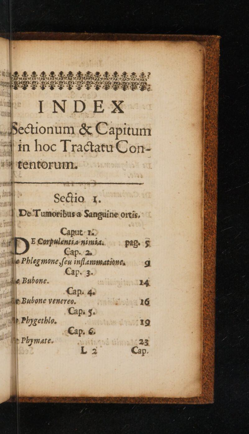 WESAISSOASS AS 2. aided SSS SSF EEE: hy INDEX wecionum & Capitum “in hoc TractatuCon- si tentorum. ol ‘| Sectio. 1. ) De 'Tumoribus.a Sanguine ortis. Let #*) ws Caput: 2. A Ty? Corpulentia nimia pac. § ~ Cap.. 2s We Phlegmone,feu inflanmationes g Cap. 3 ane, Bubone. 14 Capi 4. wilt Bubone venereo. 16 Capi §. Mt Phygethlo. 19 Cap. & ip Phymate. 23 | L 2 Cap. Pe ra aoe ae Pw ys) 3 ~~ ‘ s? 5F ay Rees | hen. RP pr Ty Sa ome Tae ae age eh? 4 Re a =aeen ee : Ys Or ae aN Pt ont et nce Ne ak EY ee ees atari. Bes Team, ete ke See Sige he r < ; 4 i pts} > os ; Minpetn a ; y eee eee nis ee rae ae RTS ine a te. Sey eee a my ae a ae Ee Re Ss NR «f Regt oe es ah ee : ~ 2 bate ocd yaa rie « ve oe = wee ee < eh ss a¢ a ae FA bY ON ae = we