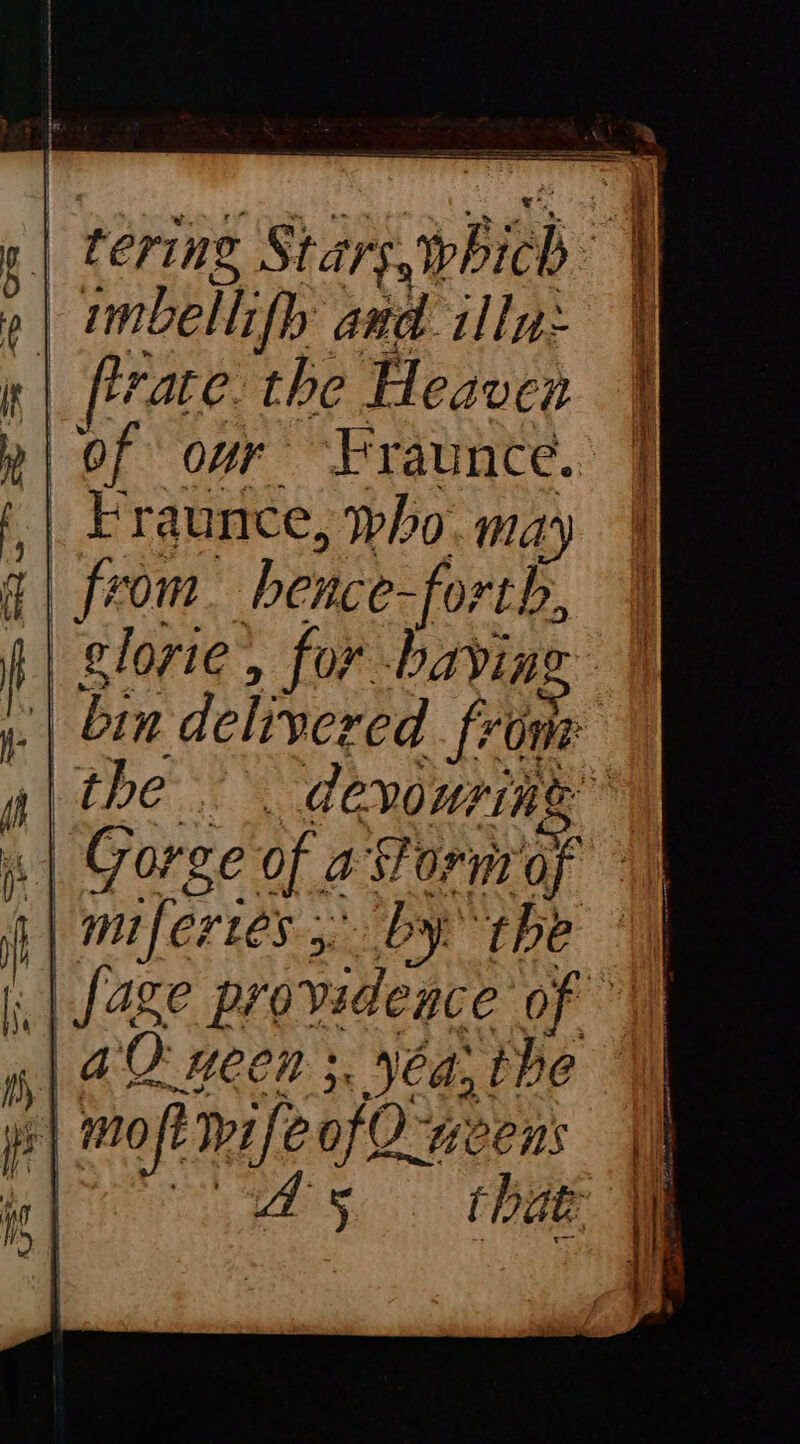 bin delivered frome | the. devouring ~ | Gorge of a Torm of M | mifertes by the \) .| [age providence of 1 a ween ;, yea, the i | Mot Wife ofO-neens Wi ee 5x ee