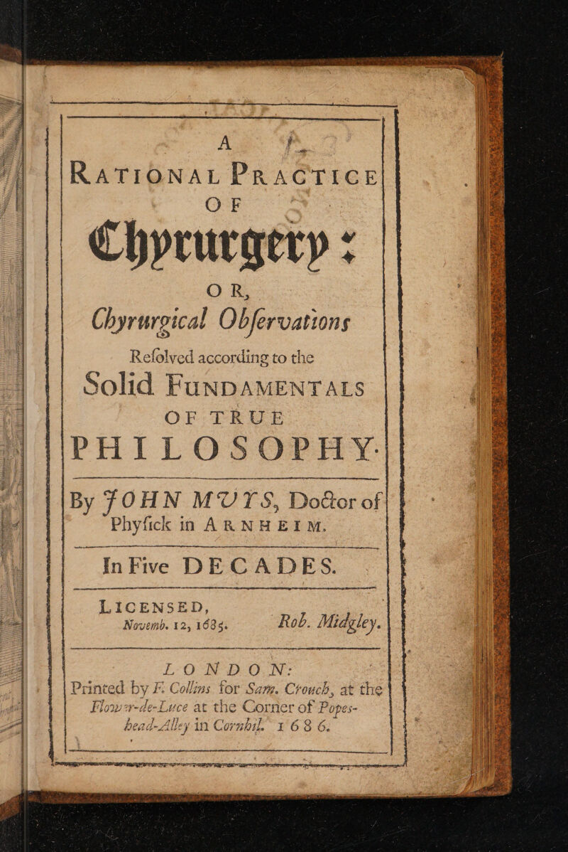 A - a Ch SHO AEs Obiervations Refolved according to the Solid FuNnDAMENTALS OF TRUE PHILOSOPHY | | €) pruegery | LICENSED, a LOBE ON: Luce at the ee of P Popes- iiley in € Cornoil, 168 6: % a Sad BY PY lad ob HE pare a AEA Oe neZaren Pe One xe Ying pees TEES rae ag sie ea ree 3 : Boas By ale wears pa ENS fe ee ROS SAG om hes