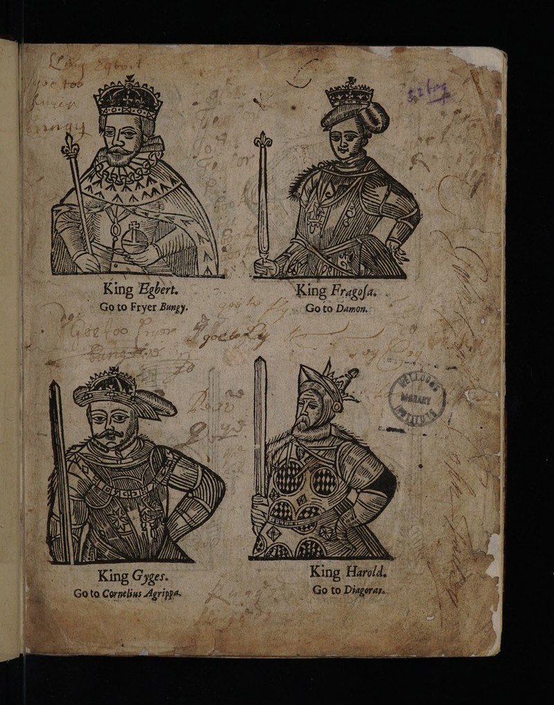 _ 3 i ( YE L GUA} | King Egbert. ~ Goto Fryer Bungy. Go to Damon. COA gh $5 ont VY, ‘nN AN wn Winn King Harold. | Go to Cornelins Agrippa. : | 7 _ Go to Diagorar.. : Ne