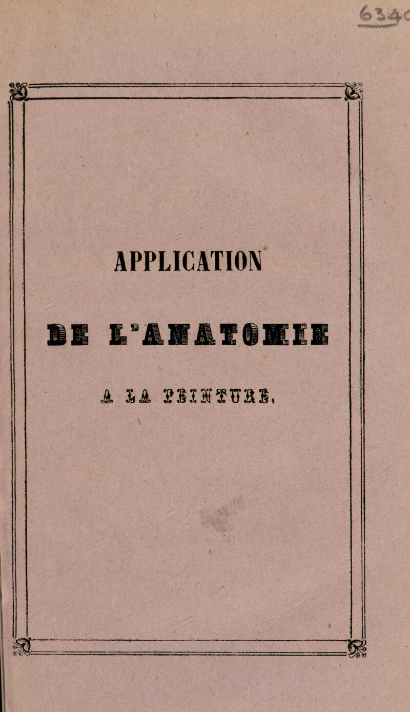 APPLICATION à là œiïïïss,