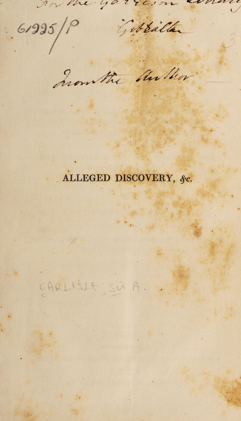 ft ALLEGED DISCOVERY, fyc. 4