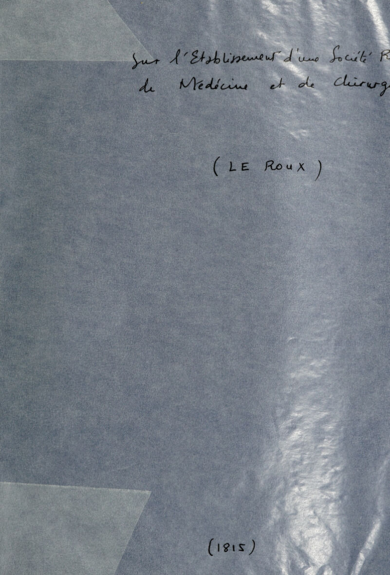 A '&A> A UUa*4> Cu I - Ax. f^A'e AJcx^t eJ- <J-e. Ch-xs~nj-Q, ( L E Ro U X ) (itflS- J P