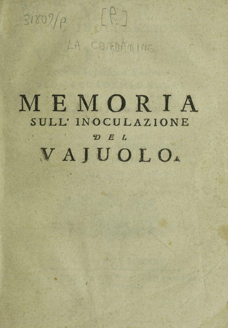 X SULL' INOCULAZIONE T> E L