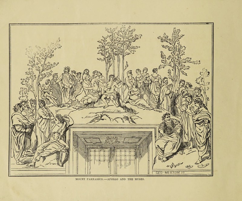 MOUNT PARNASSUS.—APOLLO AND T1IE MUSES.