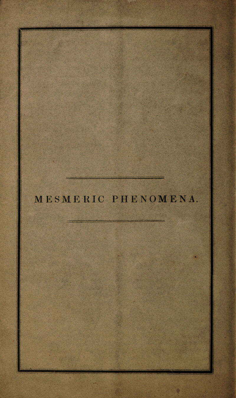 MESMERICPHENOMENA