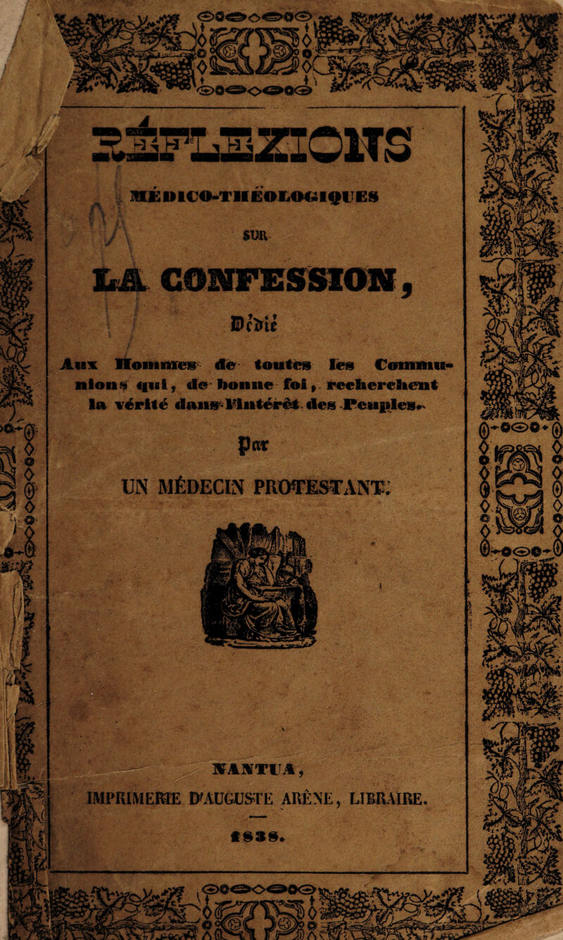 ♦ ♦ PLSZI01TS JO£»lCO-THÉ«MM»Cil«(JES SUR i ï 0CÎU* MB Aux Hommes de toute» le» Commu¬ nions qui, de bonite fol , reclierdieut la vérité dan^Miitérêt des Peufiles^ UN MÉDECIN PROTESTANT. ! H • SAJTIi, IMPRIMERIE D'AUGUSTE ARENE, LIBRAIRE. *839.