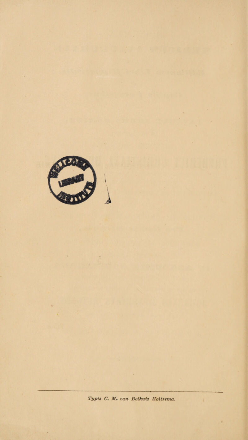 Typis C. Μ. van Bolhuis Uoitsema.