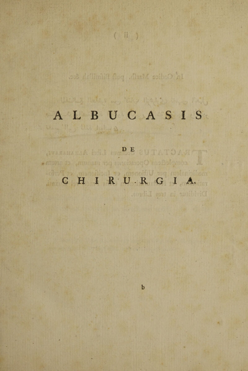 ALBUCASIS D E