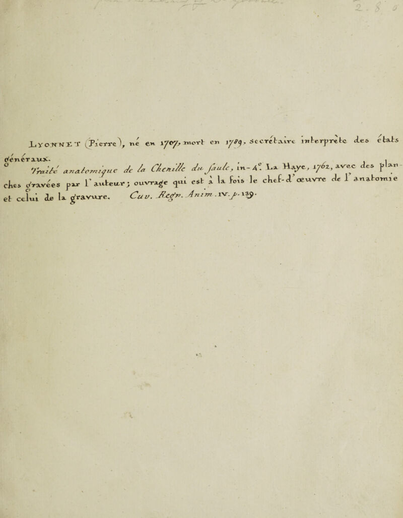 JLyoutkXT rxé or-b e*> yfp ^ecreta^e interprète des états e'éner iux- ü a i r^'// aitéUenujue de /« CAcnMc du.faule, m-4? V**> ^ac des fia cks gavées p~ 1’^; ouvrée *ai est i la fois le ckef- ï oeuvre de 1 artatono et ceLi de la £ravxare. JUgr*. Jmm-.xsr.f.xzj. ari e