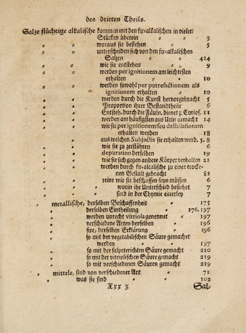 @4l30 3 9 ir bes Öritteft ?Ll)ais, fluchtige altaliftfyc f-ommen mit ben fyr«at fafffc&tn in öielerf ©triefen aberein t ? tf s woraus fie befiel)«» s s # unterfcbeiben ficb oon ben fi^alfalifc^en ©aljen s s 424 s s wie fie entfielen s 9 s ? werben per ignitionem am leiebfeffen erhalten s ♦ 1© s ; Werben fowobf per ptrtrefadlionem a(S ignitionem erhalten s 10 * werben burcf) bie j?unfi bereorgebra$t s * Proportion iijter ©eflanötbeile & » Entfiel)« bureb bie gduln. bienet Curiof. 11 * werben am bdufigjlen aus Urin aemad)t 14 » Wiefieperignitionem'feudelhUationem erbalten werben . 18 * mW welchen Subjeöis fie erbalten wert). 5.8 * wie fie ju jerfiebren - 6 « depurationberfelbetl 19 * wie fte ßcb gegen anbere Körper Verhalten 2 s * werben bureb fw*a(ca!ifcbe jn einer troefe- nen ©cfialfgebraut Si * reine wie fte befebaffen fepn muffen 6 * » worin ibrUnterfdfieb befiebet 7 * * finb in berSbhmte tinerlep 7 memUifcf)«/ betfelben Q3efcbaffenbeit ♦ 17 5 berfelben ©ntbeilung * 576,197 4 4 * 4 $ 0 4. 0 0 4 ä 0 4 0 0 4 4 4b 4 #■ 4 4 werben unrecht vitriolagenenmt »ergebene Slrten berfelben fire; berfefben (Scfldntng fo mit ber oegetabififeben ©dure gemaebef werben ♦ * fo mit ber falpefericbten ©aure gemacht fo mit ber »itriolifchen ©aure gemalt fo mit oerfchiebenen ©duren gemalt mittele, ftnb non oerfchiebenet 2ltt * was fie ftnb 9t rp $ 197 196 196 i$7 210 219 229 71. ros 0al* #
