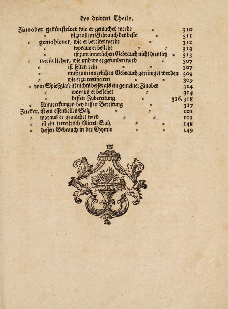 fces bttttert tyeile. X 310 311 312 3*3 3*3 3°7 307 gtmwbet geMitjfeltet: rok et gemachet werbe * * ijlju allem (gebrauch bet be|fe 9 ; gema^lertet, tt>ic et bereitet werbe 9 s wotauö et beließe s ; s ifljum innerlichen ©ebrauih nicht bienlicb * s ttrtujrüch«» wie unötoo etgefunberi tvitö ? s tfl feiten rein * 9 * mu§ jurn innerlichen ©ebrauchgeteinigeftuerbett 309 * wieerjureefifictten s , s 309 s »om@ptefälafeiftni^töbeffera«emflemeiner3inobet 314 x tmorrtutf er be(let>et # 314 * helfen Zubereitung 9 316.318 - Slntttercfungen ben helfen Bereitung # 317 5»ef ttf i|i ein ejfentietleö ©al$ 9 s 10t t worauf er gemachet wirb # 9 101 s i|i ein terrejftifd) SDNtteUSalj * 9 9 helfen ©«brauch in bcr.Shpiie s* * ‘)