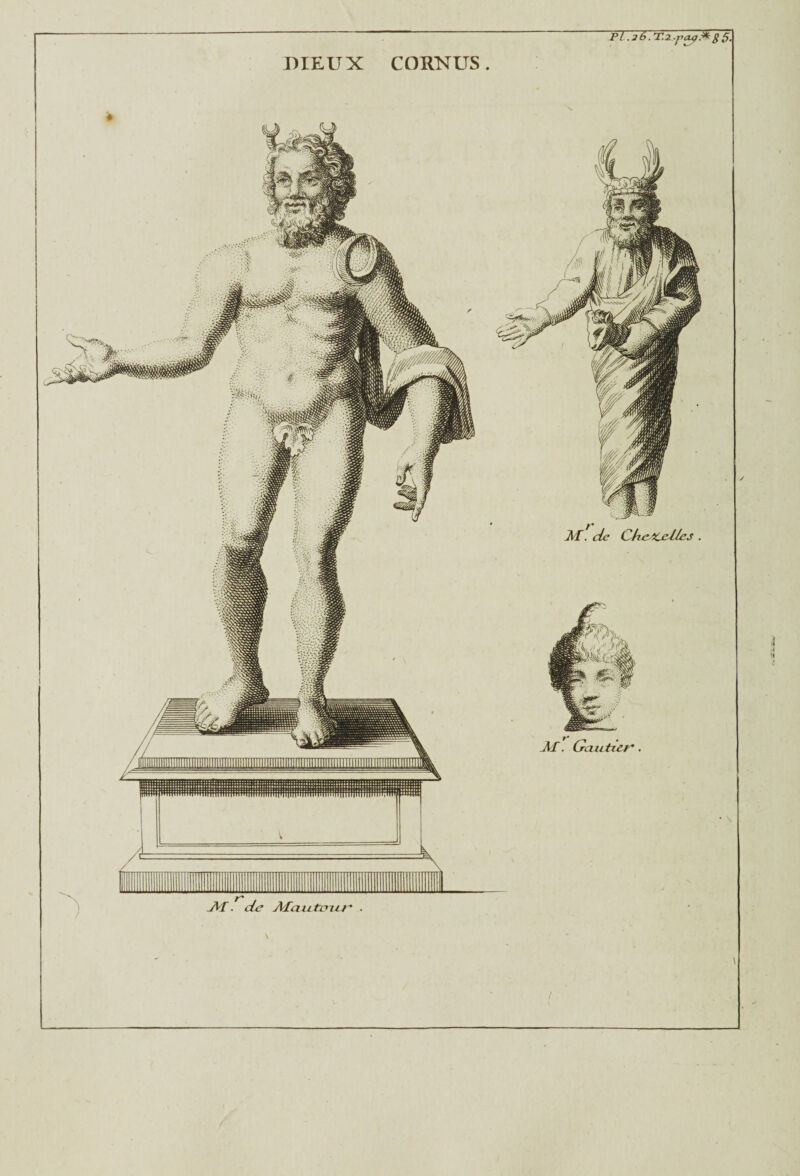 DIEUX CORNUS. PL .26. T.2 .peu).*g £j.
