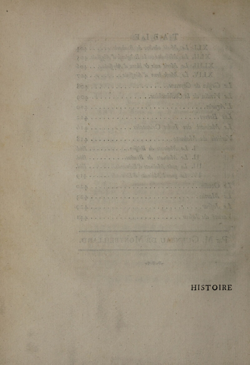 i i 9 S- • C ♦ • • *. - ' t ■ ' . W • • • » • » * • • f HISTOIRE