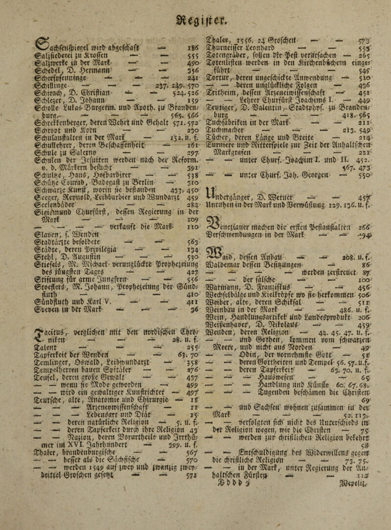 ifiegiffef. Wirb abgefchafi — i&6 ©aljfteberet $u Äwffcn — — 555 ©alfwcrFe u't ber $*arfc —■- — 490 ©chebel, ©. ^ermann- -*■ 356 ©eherfpfeuniuge- -*• 241 Gillinge- — —♦ — 237; 249» 570 ©chirad),. ©. (SJffftfttöiD •*- — 524. 526 ©dHejetr©. 3bhmw —\. — . 159 ©choile SuFaf Q5urgetm uttbStybtb- ju; ^Bfanben^ bürg,- 565* s<><5 ©chreFFenbCrger, beren Söebrtnnb ©etyalt 571.572' ©chroot tmb dforn — 230 ©chutaufialten tu ber 9fiarF t — 152. it. f. ©cbuUebretv bereu ^Befc^affcnT/ett — 161 ©chule su ©alerno — — , 297 ©chulen Der 3efuif?n tverDeü wach Der Reform, 43. b. Erlern DefUcDt — — 391 ©chnlfce, £<wd, Jäofbar&irer — ■ -»■ 558 ©chüße <£otmtb,-i8abegaji su Berlin — 310 ©cbwäric Ämrjt, worin ftc beftauben 433*450 ©ceger, 9Cetmolb, Seibbarbier uttb QBunbärjt 459 ©cclenbdbe-r' — , — ., — 284- ©tgi^munb ©börfür#,* helfen Regierung in Der SÄarf ~ 109 — ' verlauftDie-SDvarf2 110 ©laben; f. SÖenbett ©taD'tdrstc befolbete -=* —= 563- Stabte, beretpfWioilegia -=•’ — 134 ©tebl, ©v2luguftiu — — 550 ©tiefet r 99fc 'l’itd'öci venmglücFte ^rophejeiung beg jüngflen Bdgcg — 427 ©ttftuitg für arme Smtgfem- — —■ 556 ©toefletd, 3R. 2Wamt > iJHttpttöetoflg Dev ©üub? flut!) — — — 4io' ^öftbptl öilb Ädflt. —; — 411 ©eevew ■ iirbrr -SKarf — -*■ — 30 yäcitu3r verglichen mit Den ttotbijehe« nifeu — “ 28. u. f. Talent ., — -»*. 255- BapfevFcif ber SÖenberi , — — 6y, 70 Bemlinger, OSwalb, Seibwunbarjt -Lv 358 Bempelherreu bauen ©vitaler- — — s?6 teufet, berat gtofe ©ewalt — 437 —• — wenn fte SXobt geftwrben — 499 — — wirb ein gewaltiger $unfmehter — 497' feilfföe, alte , Sluatomie uttb ©birurgie — 18' — — 2lrjene»miffenfcbaft *— 11 — — —* Scheuert uttb ©tat -** 15* —■' “ bereit natürliche Religion / ~ 5. ü. fr ~ —. bereu BapferFett bnreb ihre Religion 43 — — Läsion, bereu 2?orurthcile uub 3ml)ü; mer tut XVI. 3ahrl)«nöert —* 399* u. f, Chalet, branbenlutrgifcbe — — 567 — beffer alOte ©debftfehe' — 570 — — werben 1549 auf $wep uwb jwatijtg jwep; britfel ©reichen gefegt — — 571 $t^ale^, 1556, 24 ©rofdh'eif- —v 57-» ©h^neifer ^eonharb . — . — 553’ ©otengraber, folfcu vfe ^eft oerUrfachctt — 265 ©otenüfieu werben in ben $t«henbiehmt dnge?' .führt- — . —; ' — 54^ ©erturr bereit ungefchicfteVtnwenbwtg — 51a; — — bereu uuglüeflkhe Solgen — 436 ©ritheim, bejfeu Slrseneiwiffenfchaft .*** 451 — —■ Lehrer (Ehuvfürit 45oachim^l.' — 449 ©rutiger, ©. Cotentinr©tabtrhbf- 5« ^rauben^ bürg - . —. — 418,565 ©ucbfabrtFen tu ber 3)tarF — — 21^ Buchmacher — — 213. 549; Bücher, bereu Sange nnb Brette — 214+ Burniere uuböCffterfriete «nr 3eit ber Slnhaltfchett- OTtarfgrafett —■ _ — — szr — — unter ©hurf. Sba^im-l. nnb H. 452,- 567* 473 — ' ■«* unter ©hurf. 3bl>. ©eorge«' — 550- ►'♦nbetgdrtgef, ©ferner1 45f' Unruhen t über 5)tnrF u nb^erwüfmng 129.136. u. f. ^ettestaner machen Die erfreu 95efrauftßUcn 266 Serfchwenbungen in ber ÄrF -*’• ^9# aib, beffen 5fnbatt; -»»• 208. u. f. SBalbemar bejfeu SBefinuugett- — 86 -»* — werben scvftrcüet- w — —’ ber falfche , -**' —ioo? Sfßarmanu, ©. $rau;tffü$: —, -» 456^ Söechfetbdlge uub ^teUrc|jfe m fte herfommeu 506 Söeiber, alte, bereu ©chtffal — ~ 51^ 9Beinba’tt in ber bXarf ~ — 486. u. f;, SÖettt, .SjauMatra^artifef ünb SattbcgprobuFt 206 ^Öeifenhaoef, ©. ^ilolau^ — 459; IBeubeny beren Üteltaiou 44. 45. 47- u. p — . — unb ©othen, fpnimm eom fchwatjett- 5>Xeere, nnb nicht atW Sorbett — 49' — — ©bin,- berwornehrnfte ©btt — sr' — — beren Gottheiten nnb Bempef 56.57, u.f. — — bereu BagferFei# —» 63. 70. u. fr — -sä? — jpauöwefett — 65. — —’* — ©attblung tirtb dtüuffe 6c. 67;. 68v —' --7 — Bugenbeu bef^amett D4e ©hrilfett- 6 9J — , . — unb ©achfett wohnen jufatnmctv in ber' mxt - - - 52.1133 — — verfolgten ftdf nicht be$ Unterfchiebg itt btr Religion wegen, wie bie ©hvtfiert — 75 —‘ — werbcn .juv chriftlicheU'Religion beFehrf — ©ntfchttfbtgimg bed SibcrwiKatg gegett bie chrifHiche Stcligibn — — 73.75» — — in ber ÄrF, unter Regierung ber 3uu haltfchen S'ürften - - ns ^ b b b 3 r&epelti/