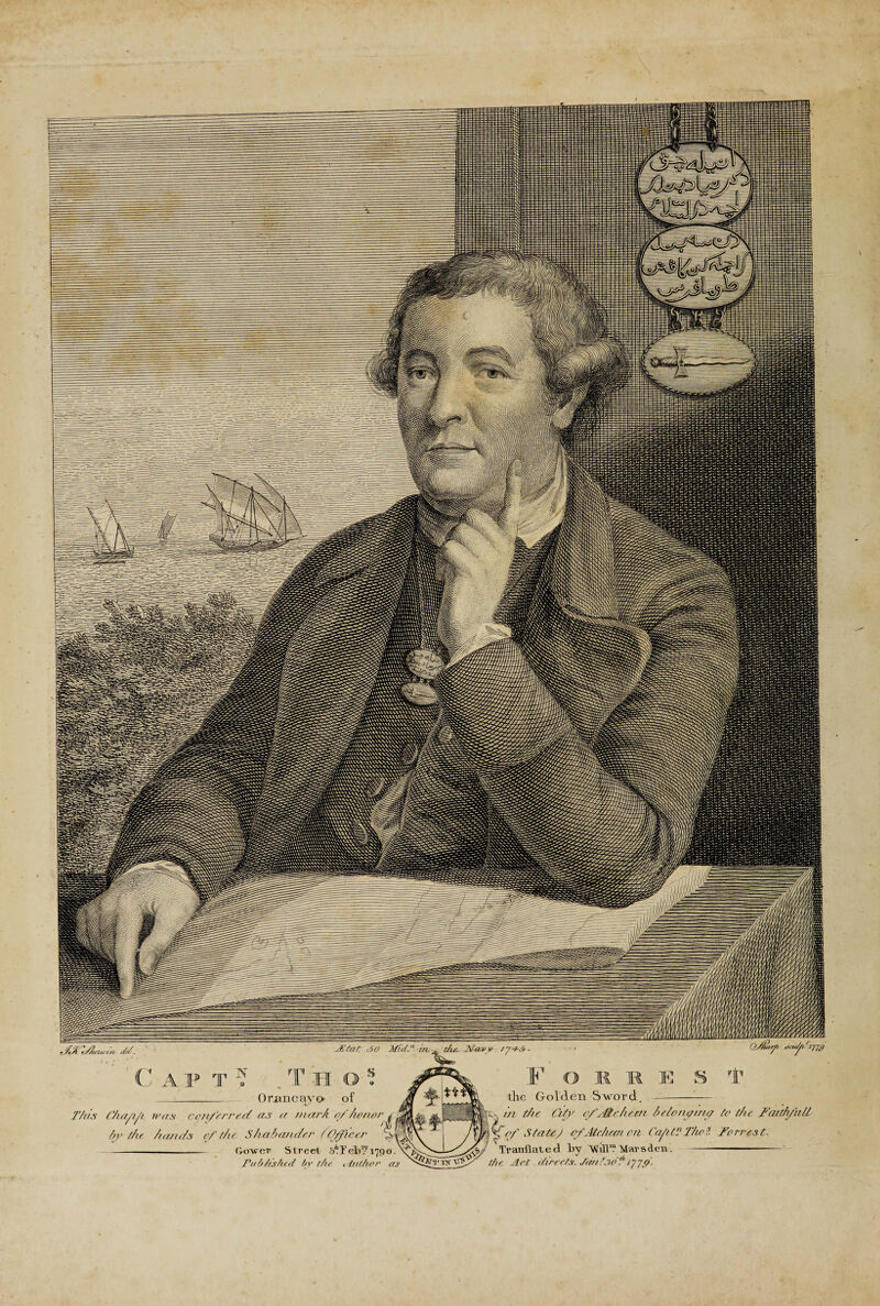 0 rime ay o of This Cha/i/i was coti/'erred (is a mar A of honor e by the hands f the S/iabander (Officer ^ - &over Street 5*1’ el) 71790 Tub/istied by die < duiker as the Golden Sword.--- , in t/ie City ofAtTcheen h ebony me/ to the Farth/h/l of State-0 of Ate been on Cahti The? Forrest. < Tranflated by ’WilF? Mar s den.- a Art directs. Ja/rfsd'!1 y/p.