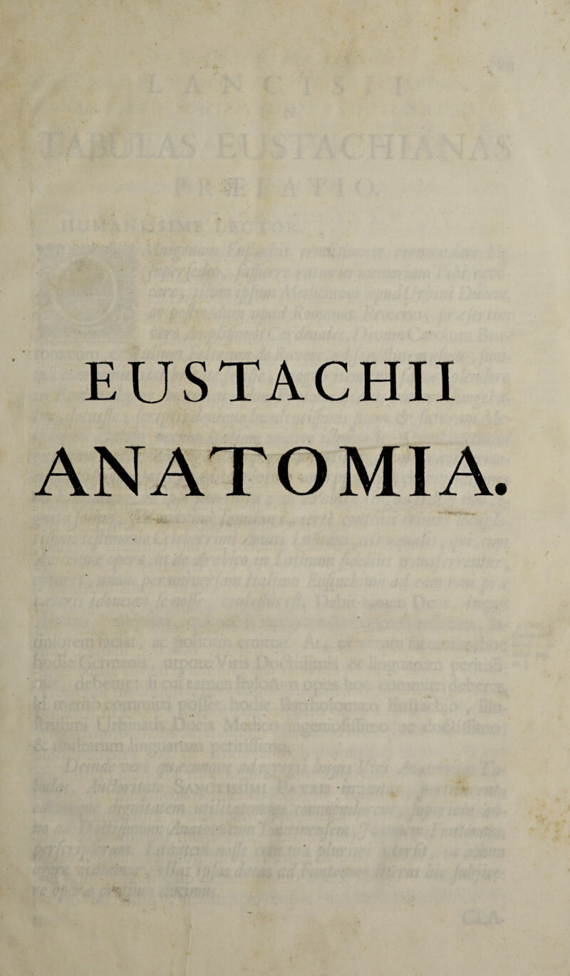 EUSTACHII ANATOMIA.