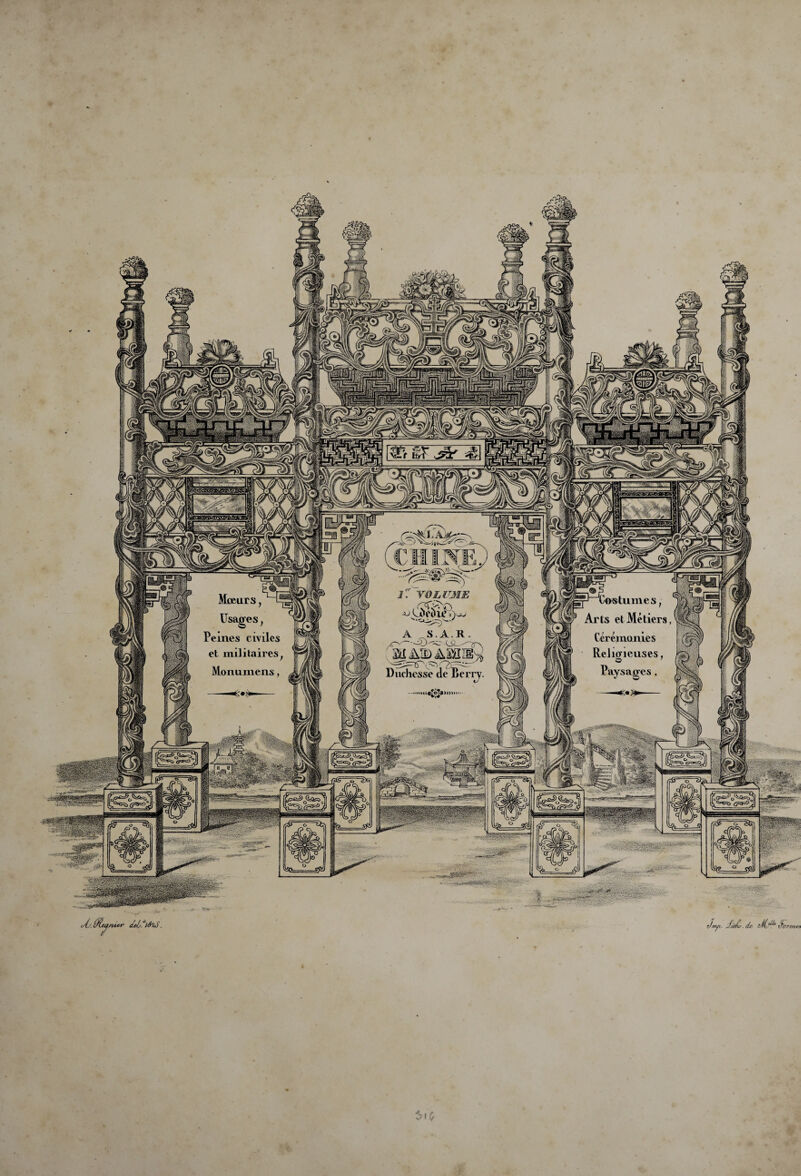 4 1. VOLUME A S. A.R . Mœurs ^Costumes, Arts et Métiers Cérémonies Rehcneuses, Paysages , Peines civiles et militaires Monumens, Duchesse de Berry tAs.ffîujsuar cUls- . Jnyï J?û/u>. de cJt6^* tForrrlvi 5\(, §.