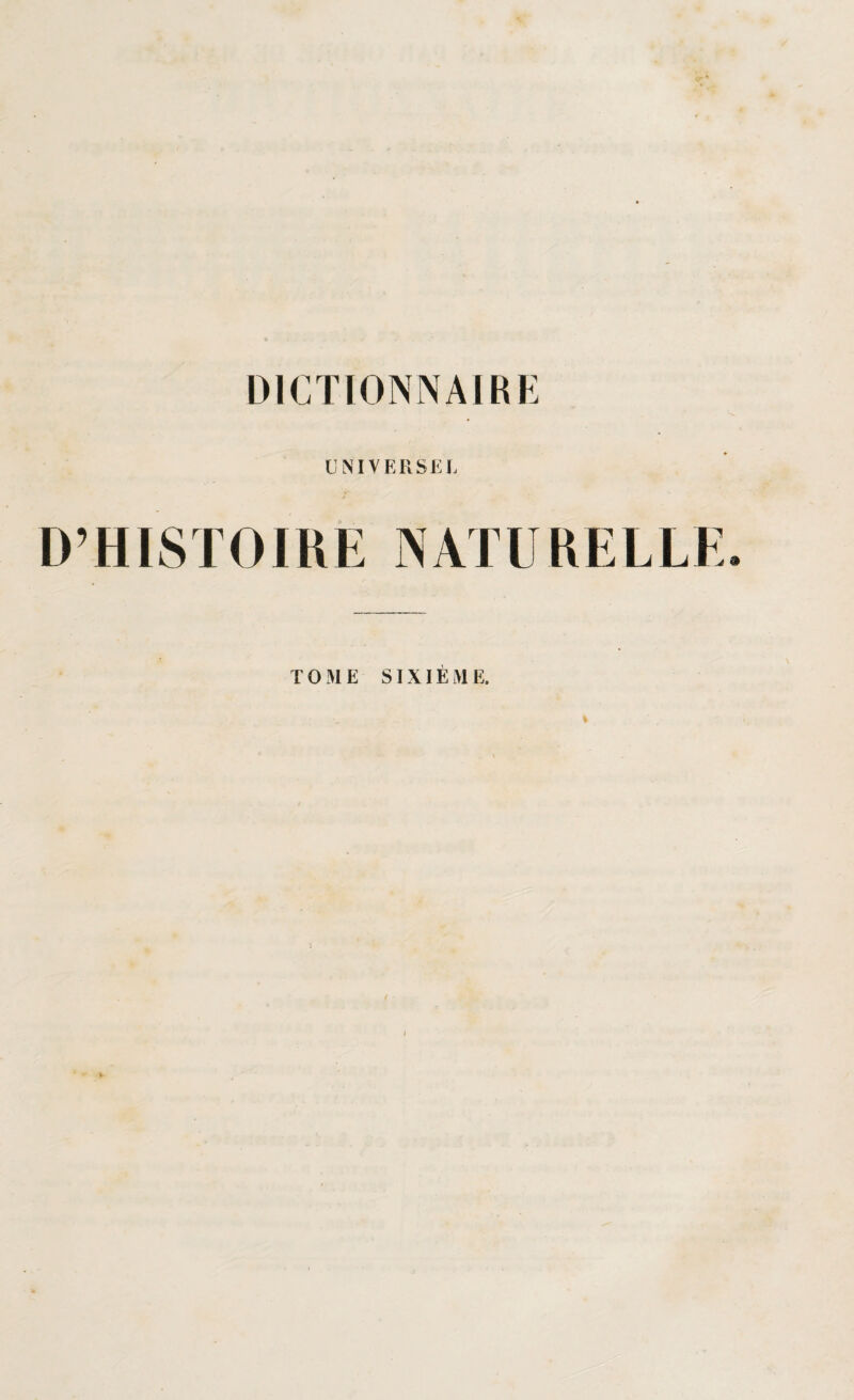 UNIVERSEE D’HlSïOmÈ NATURELLE