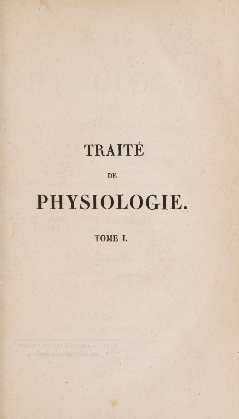 PHYSIOLOGIE. TOME TI.