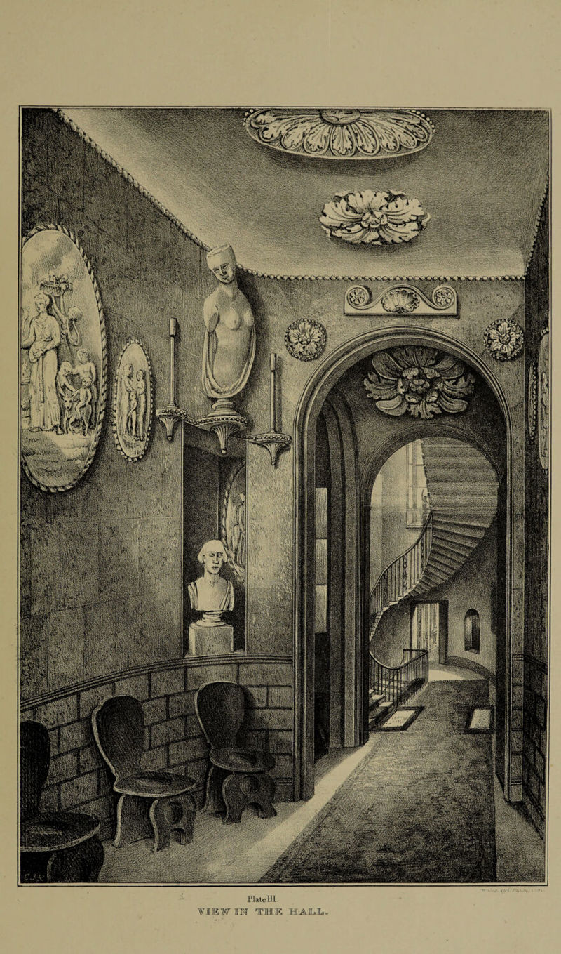 'i,■'vs-^ ^^iV/..T«Ai^^vi^^f^ijS»,X',-»:f‘-wf***i §m$mBBS rS vvv< Ytjv*. s&amp;jsmi '•t* i> 4 -V #igfc;^' 3w?£**f> >: ’ 'y. ‘KMggjgi^ ' o Si# KiW'i' KxEi/r'* -; ■ . wsm$m PlateUI. VIEW IN THE HALL