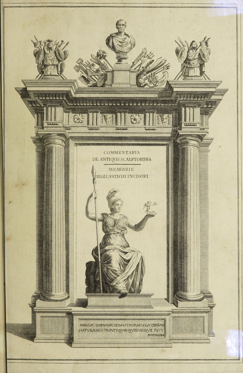 I I la.- -vUt- jiljl ìkmtmtw COMMENTARLA. ANTIQVIS $ CALETOETBVS MEMORIE Ì)EQLI ANTICHI INCISORI NFriTTìRTl Xgiil CEDANT M r»#m-nrV Ll'q> ULULI. ■ ”