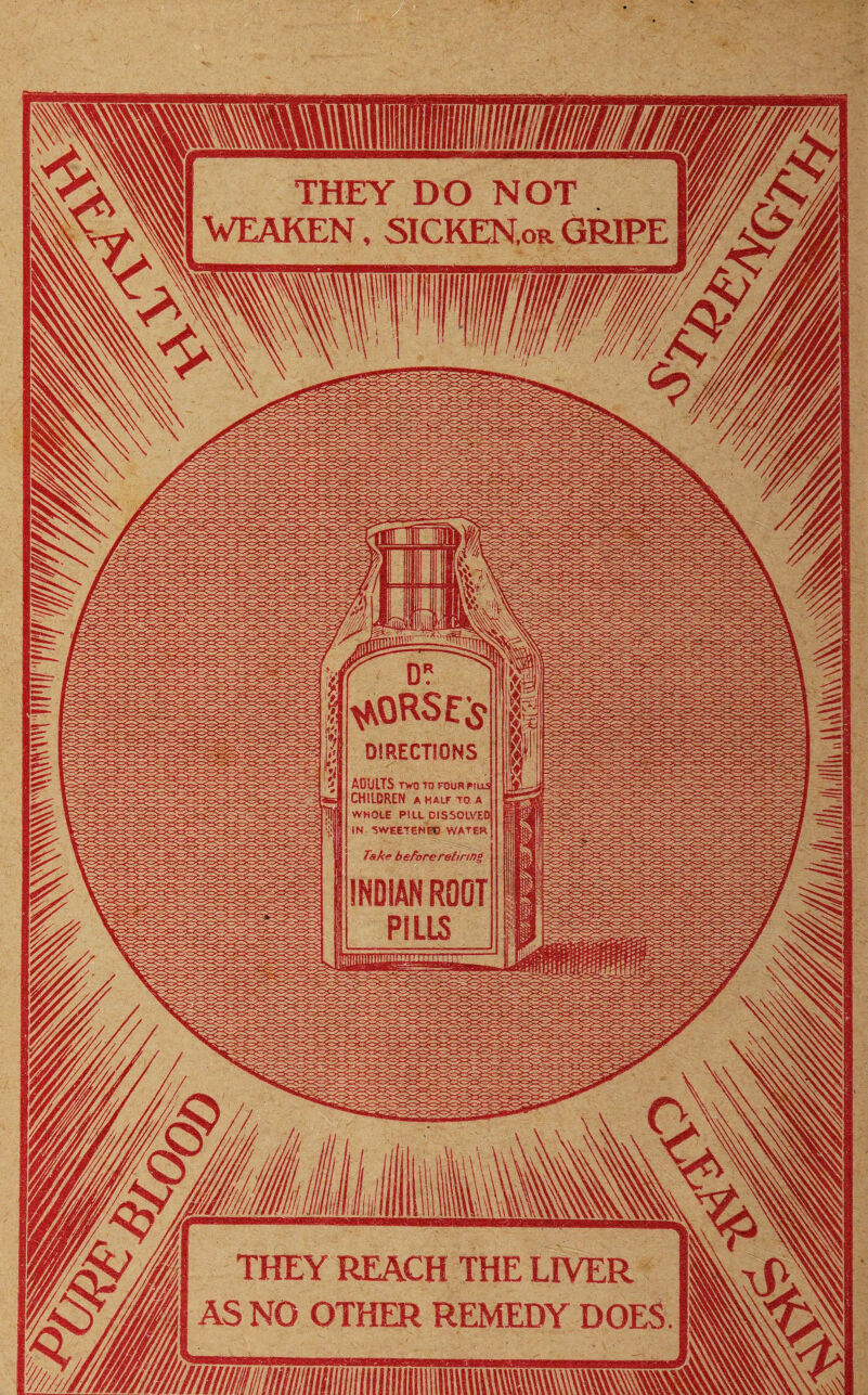 THEY DO NOT If WEAKEN, SICKEN.or GRIPE || v^oRse^ DIRECTIONS ADULTS two to four fius CHILDREN A HALF TO A WHOLE PILL DISSOLVED IN SWEETENED WATER Take before retiring ImjiinuniiininuiM—mi THEY REACH THE LIVER AS NO OTHER REMEDY DOES.