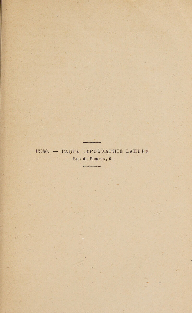 12548. — PARIS, TYPOGRAPHIE I.AHURE