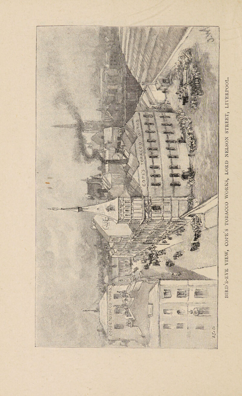 BIRD’s-EYE VIEW, cope’s TOBACCO WORKS, LORD NELSON STREET, LIVERPOOL