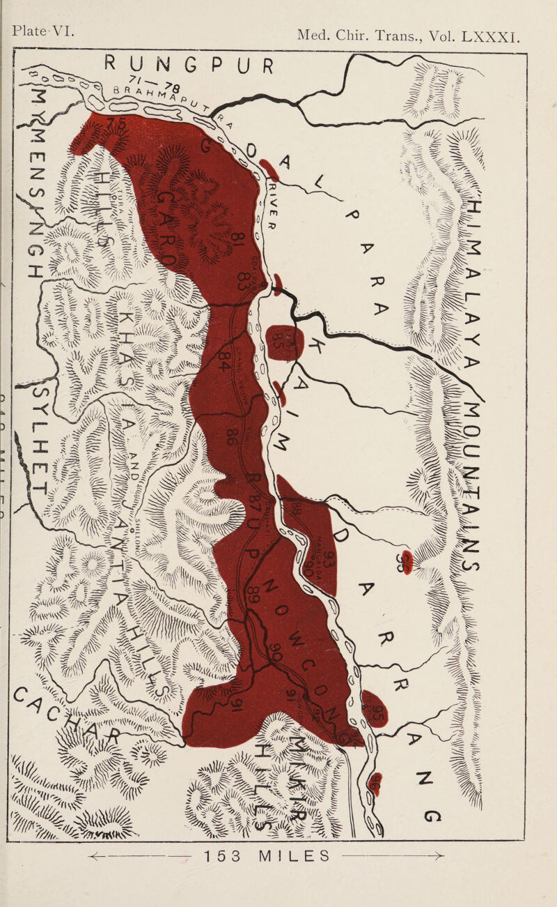 Plate-VI. Med. Chir. Trans., Vol. LXXXl. X X 153 MILES