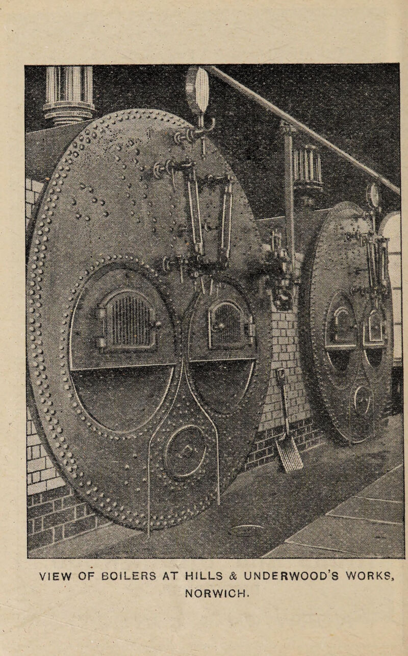 VIEW OF BOILERS AT HILLS & UNDERWOOD’S WORKS