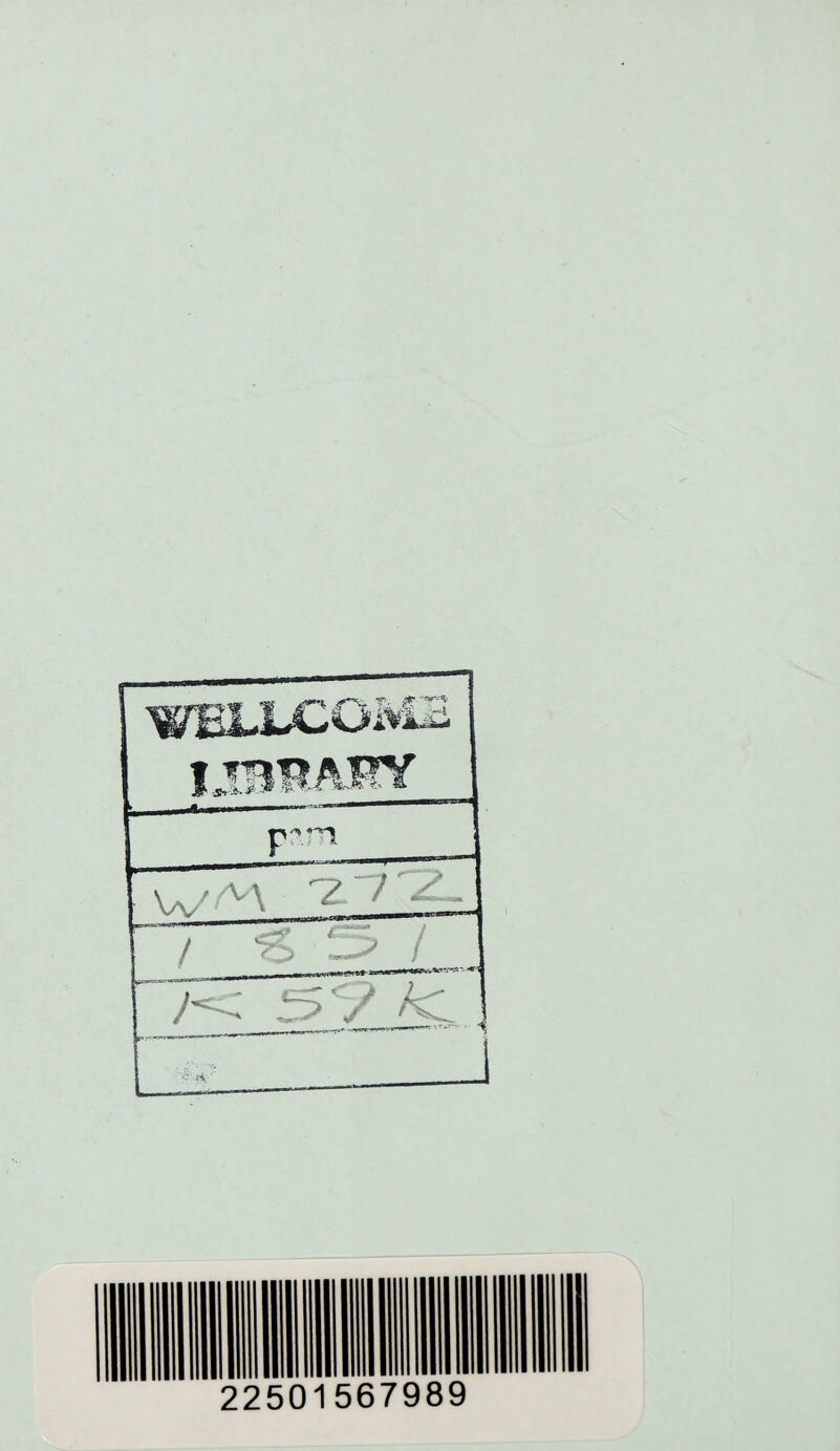 WELLCOME IJBMAMY p'm W'M / o 'Z'7'ZL / 22501567989