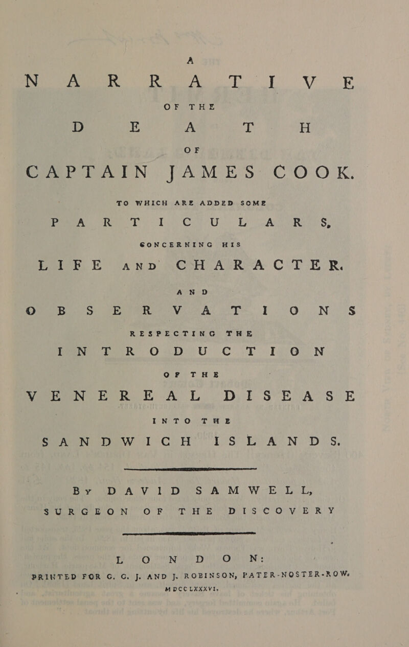 LS ae ed A § A OF oe et N PAM ES: COO K. TO WHICH ARE ADDED SOME ren. ke ST I C U ee R oe GONCERNING HIS ioe, | fa Np MGOH AGRA CT ER, A WN D O B S: JE R 1 ete: WA aed Be I Oo N S§ RESPECTING THE meee OSD U Cor lee. N OF THE enemies EA LD) i S EAS: E In. T 0..7 4 ZB Peeeeetiew Cyn LS LAN DS,  Peeve A V lheDovs AM: W-Balet, uereceueO NN: OF. Din Boe ts CC OUVeE RY  j O N D O N: PRINTED FOR G. G. J. AND J. ROBINSON, PATER-NOSTER-ROWe MDCCLXXXVI,