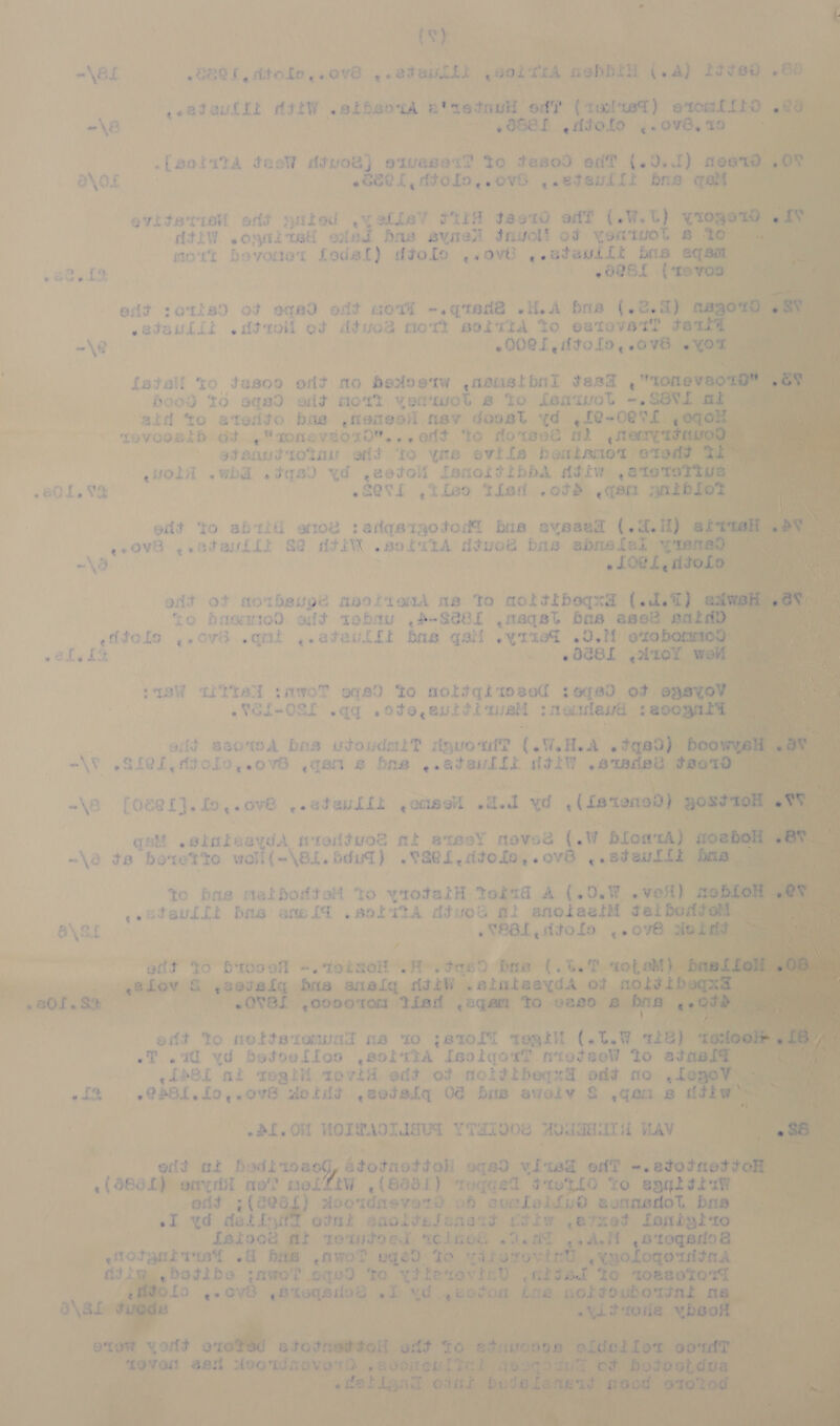 it >                                            ~\8L 080i dtolo,.ove ,.etanlit vont sobbei (0a) 100 80 W Deh read aultt AJiW .sibeota etsediul od? (oul wt ) oworht9 -\8 -058L foo ~.0v8.19 ee .[sotrta tes¥ deuce) oven to tesod ed? {. 0.2) a   a\or Ql, dtofo,.ovw8 ,.etaulli bre a ‘ evtterrel edt nated ,yatieY PLIH te010 oft (.W.T) yo; wo x f AtLW .onaived oaet bas syned tnvoll ot yonityol 8 10 ‘ mort bovosiet foedal) dtofo ,.ove « Stapllt rie aq edt :otis) ot eqsd oft uote -.qgtede -HA hoa 2 2eM) ¢ pataulii .dtroil of dtvo8 mott sotrtdA to eatevatT? tan f 7 ~\e | 900L eftoLl9, .0V6 6 ot {stall to tesoo oft mo bextostw ,camstbal tesa . ona hood to sqsd oft mort yeruot se To ismivol -SENL a ‘atd to atedto has ,feneoil nav doost yd ef@-0eTL 9 tovooalbh at .“ronevaorD... att to doreeé ol ,nenrytéavo 2 gtanuttotay eft to yne evifs beatanot etedd TE sola “whit -tq8) yd ,eetol IenoltibbA dtiw etoToTive aia .20L, 3% SCL ,ILs0 tied .odd .qam af 07 Uy . ne eit ‘to abtid ef0e :edasrg0tomt bua aveaed (dei) at ite ge Ove' 4 ved ast Lit 82 dtin 80 L0TA dtvok bas atte Ss ‘Y'T|M e: a oe ~\a . LO@L, ds eft of motbeupe meoitenA me To moitibeqxd {. 8 To Haswied off tobau ,d-Sé6L ,maqst bas eset ents efitofo ,,ovG .qmit ,.atevlit bas qs! .yriei .0.M exer » GLa LS = * deel caer m ‘basW Tittead smvwoT eqsD to noliqt t980d :6qa0 ot ¢ VEL-08L “qq ots, eutdineM 7 enilawe | : 2003 i ait asotA bas utoudaiT davoat? (. WHA oft oO) ~\ .SL@L Atolo,.ovS .qa s brs e Gtouttt toly 4.9909) ~\8 [oeel}. fo, .ove --ataulit HLS oil aed ud .(£exen90) | a qs ,sinieaydA 1 toutuo® mt atesY neved (. Ww bionak - ~\o ta boxretto woll(~\8l.oduT) .9SeL,ddofo,.ov8 ,.eteuLll bas ‘ to bas matbodtoM to yrotelH Yoktd A (.0.¥ © vost) , cteuvllt bas anel .sotuta divod ai eanolaelM gate a\St -TEBL, sitoLo we 7 ve le iw» ’ . iow &amp; to Hiocef ~.totsoii Hh aa oF ‘hoa taeda’ ot cota ae Hy x R098 anal beara A ie « cover. ,oootoat ed To 0820 ‘e bris oe efit to mettatomyat na to eex0lt aire Ci LW aye -T .2@ yd betoeffoo ,soittA IsoiqorT niotaeW to atasit : fbOL ni tegit tovid edt of mottibeqxd ont no ,Le; Pay -I2 .@S81.f0,.078 dotdd ,setatlq 0¢ bas avelv g. +1; 2 csEw ae AL Oi HOLMAOLISUT YTHIV0e AVTEAATH WAV s : he edd of podtwoa totnottoll ee ul od ~.2t0%n01 .(988L) ony not nm og, bac {Saat “noqaed 3 pee to. tt - Bae yi edt 3( val oh euaLlod ¥ 5 f fel. otne seatina sae abe ef faioo’ mt rettoe . A.   
