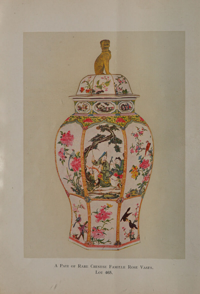  A Parr oF RARE CHINESE FaMItLE Rose VASEs. Lot 465.
