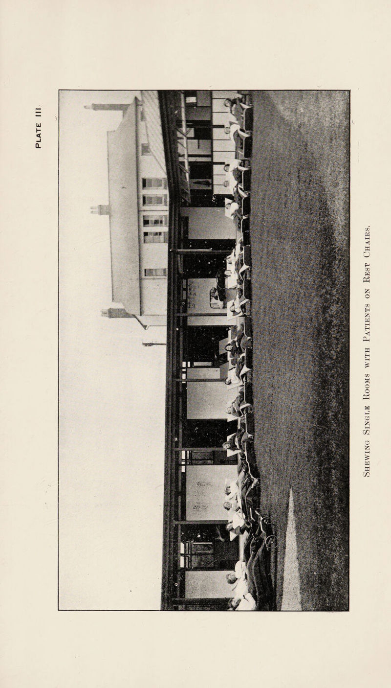 PLATE III Shewing Single Rooms with Patients on Rest Chairs.