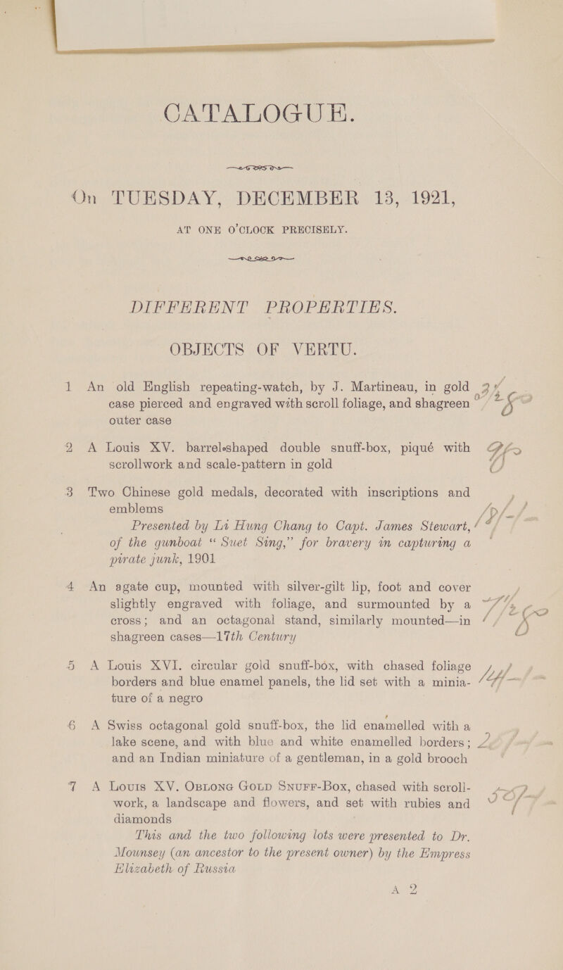 bo 6  AT ONE O'CLOCK PRECISELY.  outer case scrollwork and scale-pattern in gold emblems pirate gunk, 19Q1 shagreen cases—17th Century fure Of a negro diamonds Elizabeth of Lussva o son “ yA wa Lb / rs é eee ig / off q - Loa