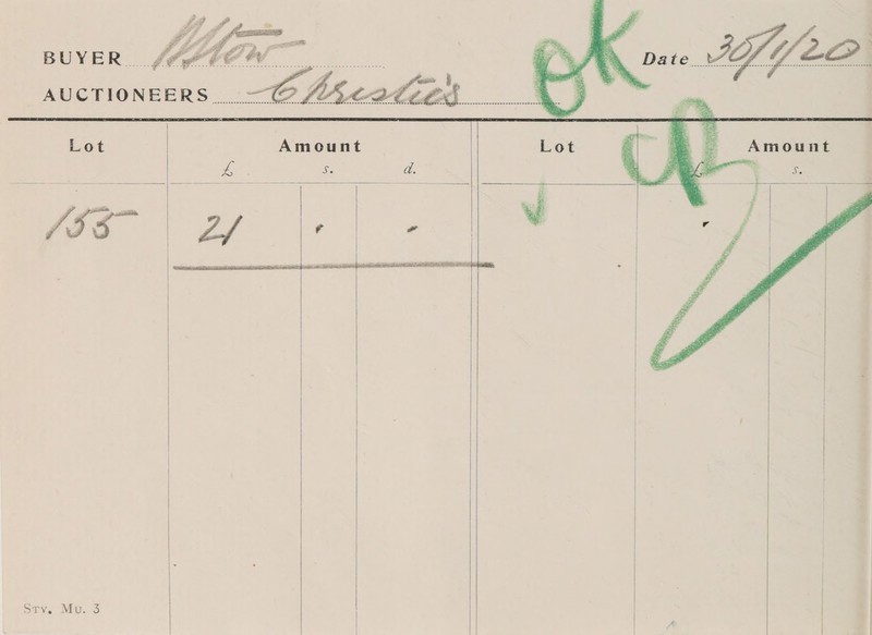  ela  AUCTIONEERS         Srv. Mu. 3          