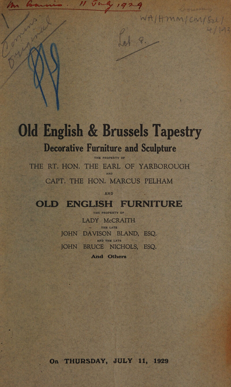 ussels Tapestr rt F a - soa THe PROPERTY OF “THE: PROPERTY oF. ye { LADY. , McCRAITH — 