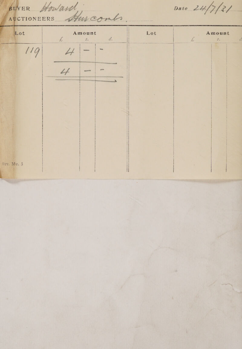  Lot Amount —     AWCTIONEERS... <Af¥ttdZ COnmh?......... A RFE - 