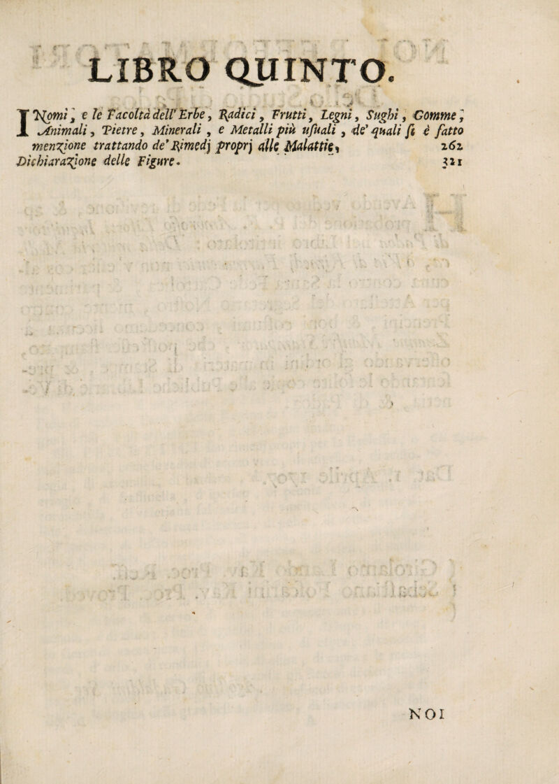 o. . « *< # . .fc . ... • . . ^ .•? • -*4T I'flpmì, eie facoltà dell? Erbe y fradici y Erutti, Legni 9 Sughi, Gomme, Minimali, T>/Vfre, Minerali , e Metalli più ufuali , /* e fatto menzione trattando de Jfimed) proprj alle Malattie * 261 Dichiaratone delle Figure* ' $11 LIBRO QIIINT