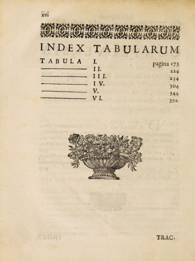 index TABULA TABULARUM I. II. I I I. I v. V. V L pagina 173 2,2.4 2.34 304