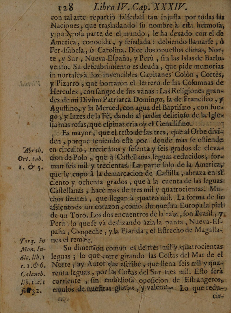 y Abrab, Ort. tab, , Torg. in _ Mon. In- dic. lib.Y c.1: 0, Calanchb, liD.1.5.1 CO foie3 2 P y d O &gt; A id EL E se