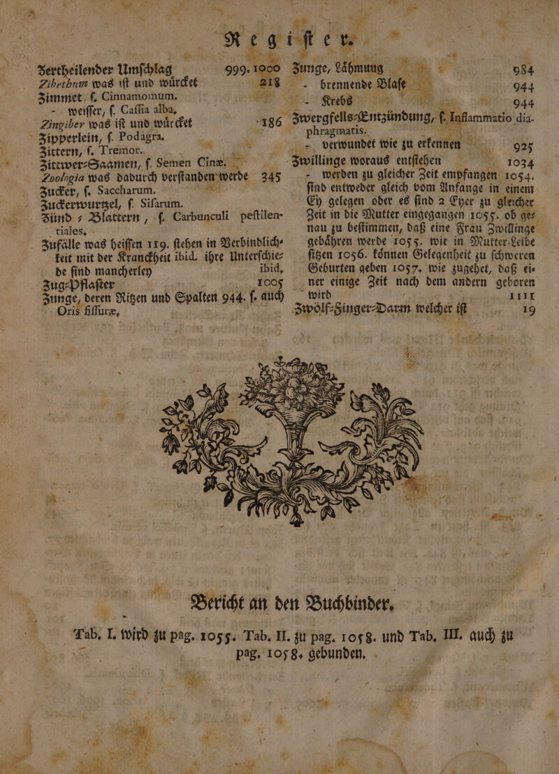— Zimmet ſ. Cinnamomum. N weiſſer, ſ. Caffia alba, | Zingiber was iſt und würdet Zipperlein, ſ. Podagra. Zittern, ſ. Tremor. 18 A % Zoolngia was dadurch derſnden werde 245 Juckerwurtzel, f. Sifarum. tiales. keit mit der Kranckheit ibid. ihre Unterſchie⸗ de ſind mancherley ibid. Zug⸗Pflaſter 1005 725 a ure, 5 Een 1 „ 1 8 % 5 j a j k + u Zunge, re 18 brennende . 1 5 u 944 Krebs N 944 zwergfells⸗ Entzi bond then, dia. Phragmatis. verwundet wie zu erkennen 9 Zwillinge woraus entſtehen 1034 werden zu gleicher Zeit empfangen 1054. ſind entweder gleich vom Anfange in einem Ey gelegen oder es find 2 Eher zu gleicher Zeit in die Mutter eingegangen 1055. ob ge⸗ nau zu beſtimmen, daß eine Frau Zwillinge gebaͤhren werde 105 J. wie in Mutter Leibe ſitzen 1056. koͤnnen Gelegenheit zu ſchweren Geburten geben 105 7. wie zugehet, daß eis ner einige Zeit nach dem andern geboren wird 111II Iwölf⸗ Singer⸗Darm wacher if 19