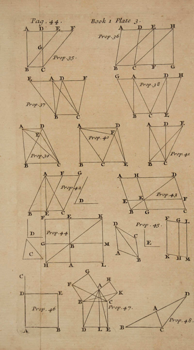 Pciq , 4 4 > Book i Plate j . H A / X G Prop, q $,