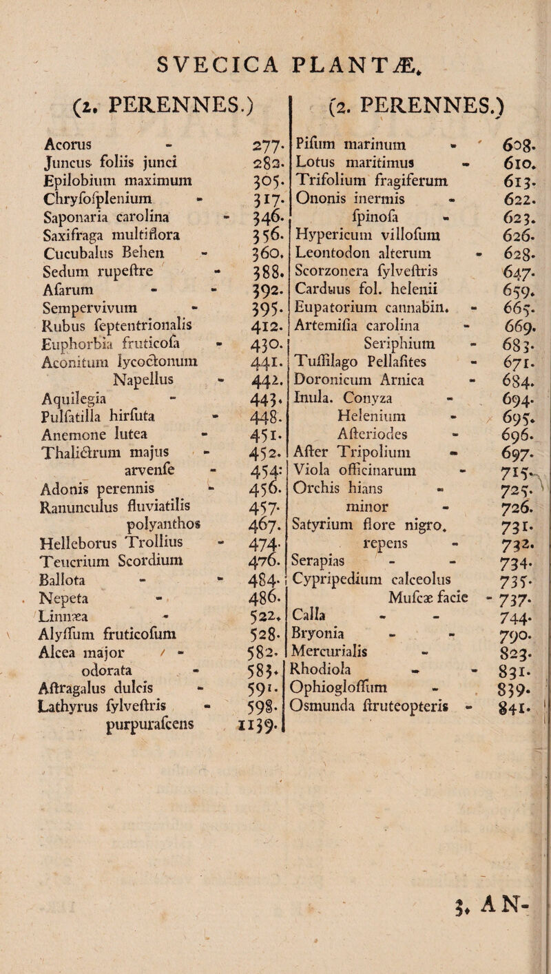 (2. PERENNES.) (2. PERENNES.) Acorus 277- Pifum marinum 608. Juncus foliis junci 282. Lotus maritimus 610. Epilobium maximum 305. Trifolium fragiferum 613. Chryfofplenium 317- Ononis inermis 622. Saponaria carolina 346. fpinofa 623. Saxifraga multiflora 356. Hypericum villofum 626. Cucubalus Behen 360. Leontodon alterum 628. Sedum rupeftre 388. Scorzonera fylveftris 647. Afarum 392. Carduus fol. helenii 659* Sempervivum 395- Eupatorium cannabin. 66v Rubus feptentrionalis 412. Artemifia carolina 669. Euphorbia fraticofa 430. Seriphium 683- Aconitum lycocfonmn 44I* Tuflilago Pellafites 671. Napellus 442. Doronicum Arnica 684* Aquilegia 443* Inula. Conyza 694. Pulfatilla hirfuta 448. Helenium 695. Anemone lutea 451. Afteriodes 696» Thali&rum majus 452. After Tripolium 697- arvenfe 454: Viola officinarum 7i V 723. * Adonis perennis 456. Orchis hians Ranunculus fluviatilis 457- minor 726. polyanthos 467. Satyrium flore nigro. 73*- Helleborus Trollius 474’ repens 732, Teucrium Scordium 476. Serapias 734* Ballota 484* ! Cypripedium calceolus 735* Nepeta 486. Mufcae facie - 737* Linnaea 522* Calla 744* Alyflum fruticofum 528- Bryonia 79°. Aicea major / - 582. Mercurialis S23. odorata 583* Rhodiola 831. Aftragalus dulcis 591. Ophiogloflfum 839- Lathyrus fylveftris purpurafcens 598- H39'I Osmunda ftruteopteris - 841- j