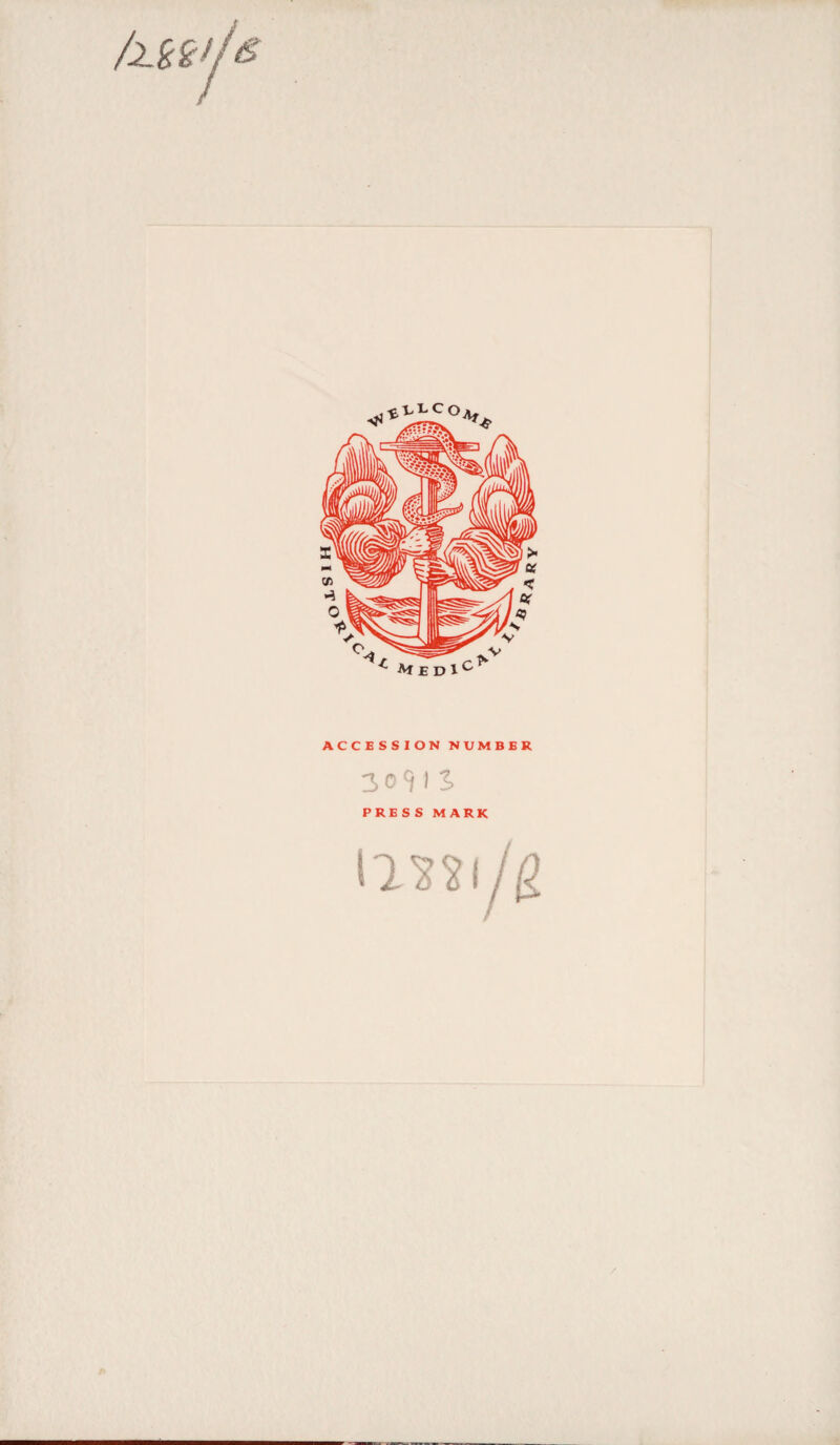 ACCESSION NUMBER 309 I s PRESS MARK ^ A R