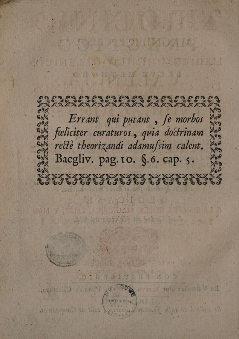 CIL CIICICLICN CICR Es - Errant qui putant , fe morbos EN ca Seliciter curaturos., quia doctrinam e reéle theorizandi adamu/sim calent. ss “s Bacgliv. pag.to. $.6. cap. s. Se SPFRRARARAORS ess SO) gs Os e