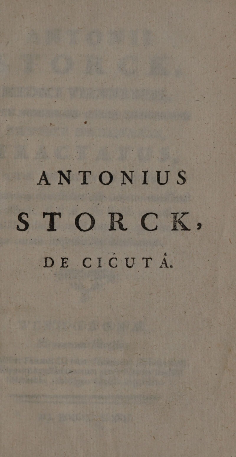 ANTONIUS $5 T Oo R c jS DE CICUTA